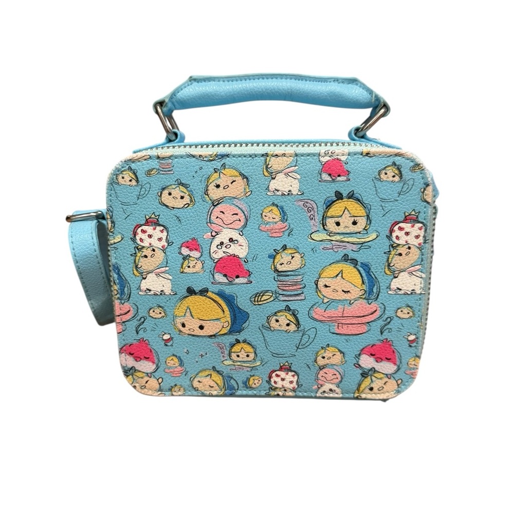 Vintage Disney Store Tsum Tsum Blue Alice in Wonderland Crossbody Bag Purse